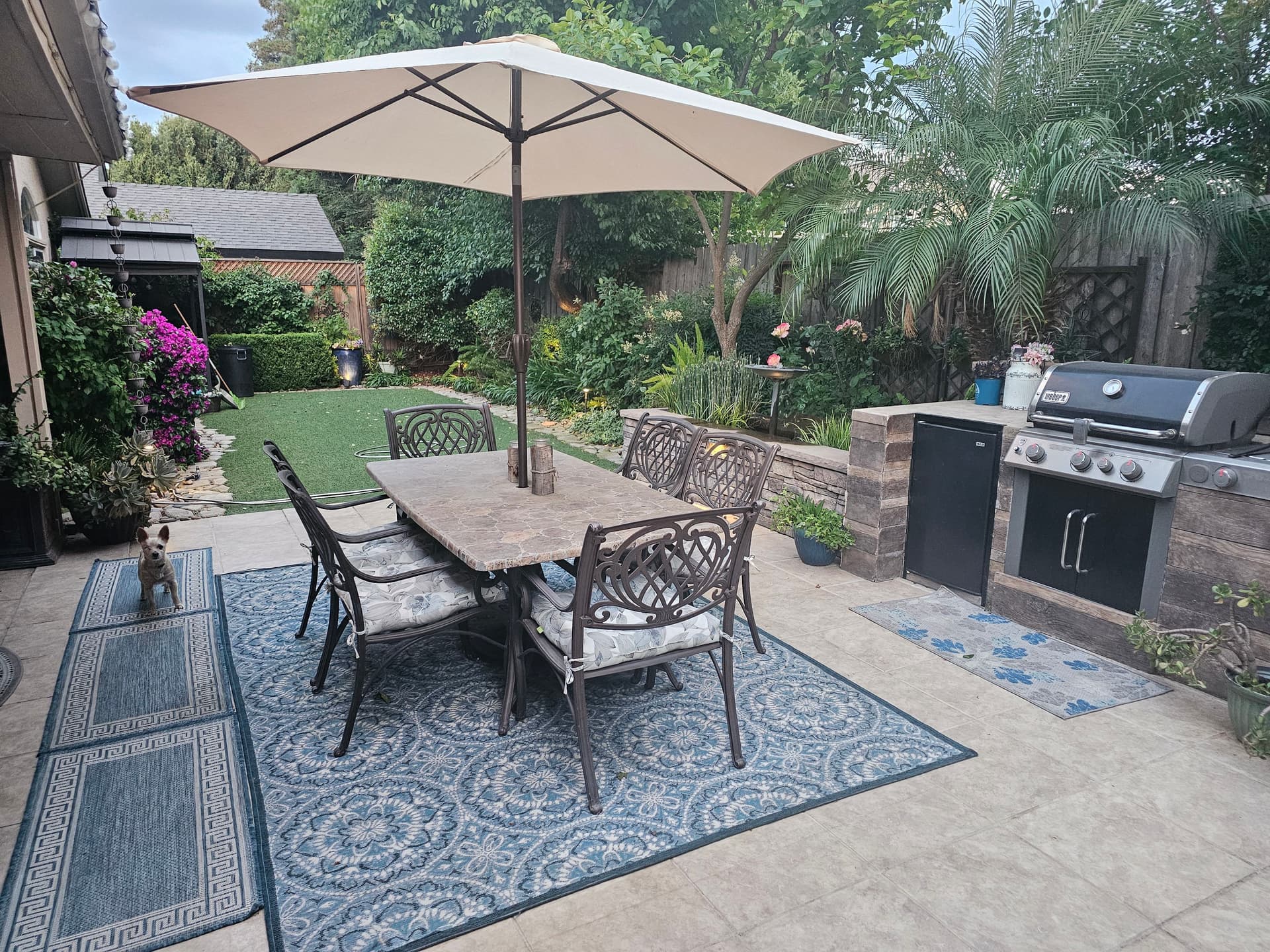 Gallery photos for Backyard Outdoor Living Space With Patio and Outdoor Kitchen in Fresno: Image #4